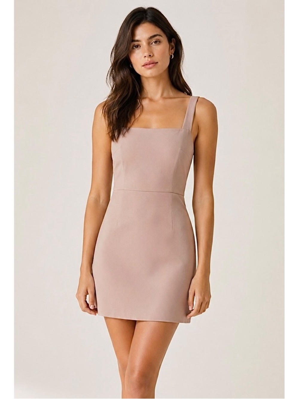 Aritzia Babaton 90's Mini Fawn Pink Sleeveless Dress Size 6